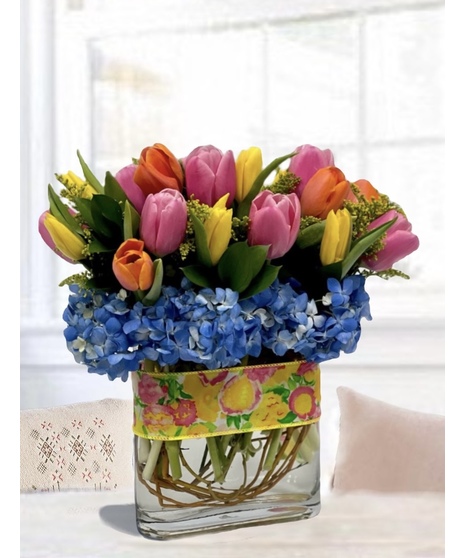 Tulips in Blue